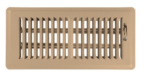 Steel floor register